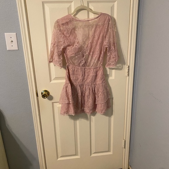 Free People Blush Lace Tie-Front Ensemble - Picture 8 of 9